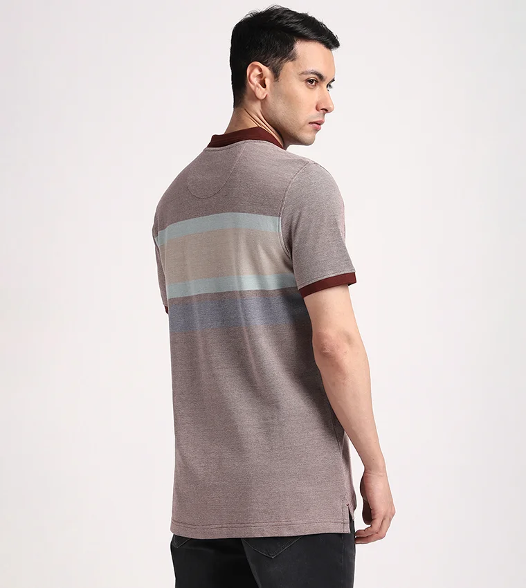 بيفرلي هيلز بولو كلوب TIMBER OX PIQUE CHEST STRIPE POLO